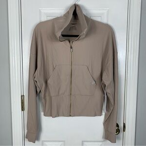 Rhone Ripple Full Zip Jacket Taupe Womens Size Small